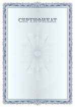 Сертификат №3